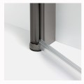 New Trendy New Soleo drzwi wnękowe składane pojedyncze lewe 100 cm gunmetal