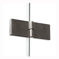 New Trendy New Soleo drzwi wnękowe składane pojedyncze lewe 100 cm gunmetal