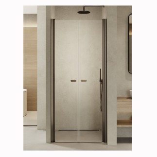 New trendy New Soleo drzwi wnękwe wahadłowe podwójne 130 cm gunmetal