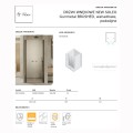 New trendy New Soleo drzwi wnękwe wahadłowe podwójne 130 cm gunmetal