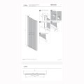 New trendy New Soleo drzwi wnękwe wahadłowe podwójne 130 cm gunmetal