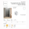 New Trendy New Soleo drzwi wnękowe wahadłowe pojedyncze 100 cm plus ścianka z zawiasem, wspornik ró