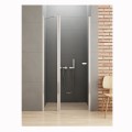 New Trendy New Soleo drzwi wnękowe wahadłowe pojedyncze 110 cm plus ścianka z zawiasem chrom
