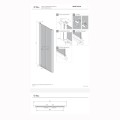 New Trendy New Soleo drzwi wnękowe wahadłowe podwójne 130 cm chrom