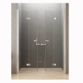 New Trendy New Soleo drzwi wnękowe składane podwójne 130 cm chrom