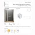 New trendy New Soleo drzwi wnękowe wahadłowe pojedyncze 110 cm plus dwie ścianki chrom