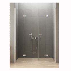 New Trendy New Soleo Drzwi wnękowe składane podówjne 150 cm chrom