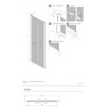 New Trendy New Soleo Black drzwi wnękowe podwójne wahadłowe 130cm