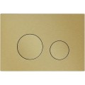 KK Pol M11 kółko duże/małe przycisk do stelaża dwudzielny jasny złoty chrom szczotkowany