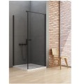 New Trendy New Soleo Black kabina prysznicowa wspornik równoległy, pojedyncze drzwi 100x100x195