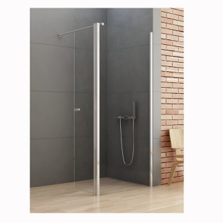 New Trendy New Soleo kabina prysznicowa walk-in z dodatkową ścianką 80 cm chrom