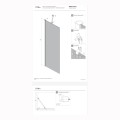 New Trendy New Soleo kabina prysznicowa walk-in 70x195 cm chrom