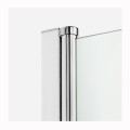 New Trendy New Soleo kabina prysznicowa pięciokątna drzwi podwójne 80x80 cm chrom