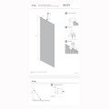 New Trendy New Soleo kabina prysznicowa walk-in 80x195 cm chrom