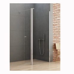 New Treny New Soleo kabina prysznicowa walk-in z dodatkową ścianką 50 cm chrom