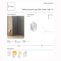 New Trendy New Soleo kabina prysznicowa walk-in 110 cm chrom