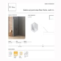 New Trendy New Soleo kabina prysznicowa walk-in 120 cm chrom