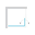 New Trendy New Soleo kabina walk-in 600x1950 mm chrom