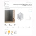 New Trendy New Soleo kabina prysznicowa walk-in z dodatkową ścianką 60 cm chrom
