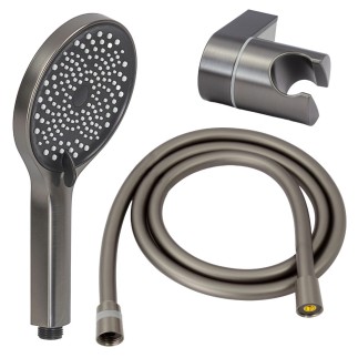 Avapax Ultimate zestaw prysznicowy 3-funkcyjny, punktowy, gun metal