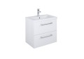 Roca Roma Plus Compact zestaw szafka z umywalką Hebe, biały połysk 60cm