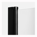 New Trendy New Soloe Black kabina prysznicowa walk-in z dodatkową ścianką 80 cm czarna