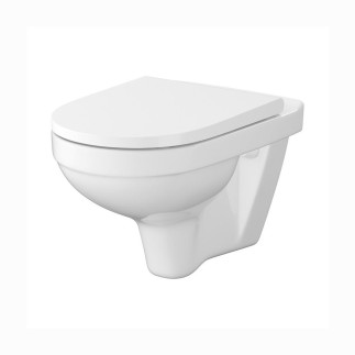 Cersanit Zip miska zawieszana simple on z deska wolnoopadającą