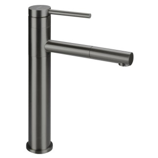 DEADeante Ora bateria umywalkowa wysoka z wyciąganą wylewką titanium.