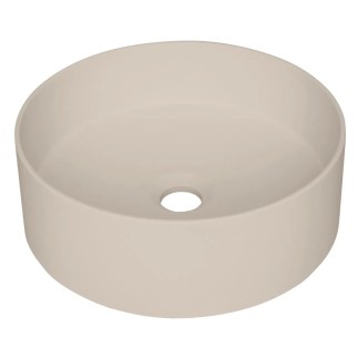 Deante Silia umywalka granitowa nablatowa okrągła 36cm beż
