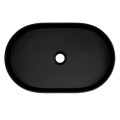 Deante Silia umywalka granitowa nablatowa owalna 55x35 nero