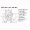 Elektromet WGJ-S DUO FIT wymiennik 2-wężownice stojący 250 l  bez grzałki