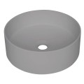 Deante Silia umywalka granitowa nablatowa 36cm szary metalik