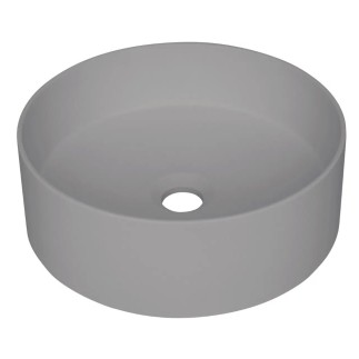 Deante Silia umywalka granitowa nablatowa 36cm szary metalik