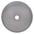 Deante Silia umywalka granitowa nablatowa 36cm szary metalik