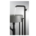 Deante Silia umywalka granitowa nablatowa 36cm szary metalik