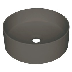 Deante Silia umywalka granitowa nablatowa 36cm antracyt metalik