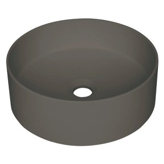 Deante Silia umywalka granitowa nablatowa 36cm antracyt metalik