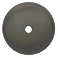 Deante Silia umywalka granitowa nablatowa 36cm antracyt metalik