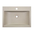 Laveo Albano umywalka meblowa granitowa beż 44x60x11 cm 