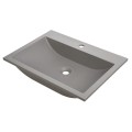 Laveo Albano umywalka meblowa granitowa szary 44x60x11 cm