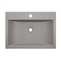 Laveo Albano umywalka meblowa granitowa szary 44x60x11 cm