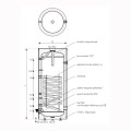 Galmet Mini Tower wymiennik c.w.u. z 1-wężownicą 100l stojący bez grzałki