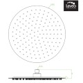 Laveo Rondo deszczownia górna 300 mm stal chrom