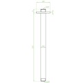 Laveo Rondo wylewka sufitowa  deszczowni 284 mm czarna