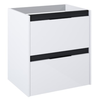 Roca Alpine szafka 2 szuflady biały połysk +czerń 60 do kompletacji z um.Victoria lub blatem