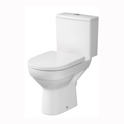 Cersanit City WC kompakt z deską duroplastową, wolnoopadającą i antybakteryjną biały