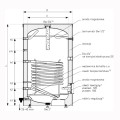 Galmet Tower wymiennik c.w.u. z 1-wężownicą 500l stojący bez grzałki