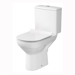 Cersanit City WC kompakt z deską slim duroplastową, wolnoopadającą i antybakteryjną biały