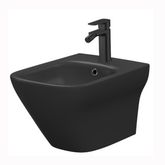Cersanit Larga bidet zawieszany z ukrytym montażem 35,5 cm antracytowy mat