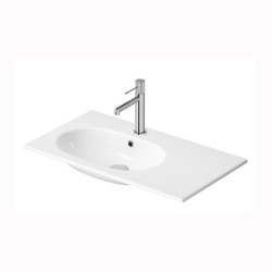 Cersanit Zen umywalka wspuszczana z blatem prawa 80 cm biała